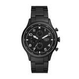 Fossil Pilot Chronograph Black Dial Black Steel Strap Watch for Men - FS5811 Authentic Buy Shop Now