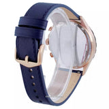 Fossil Forrester Chronograph Blue Dial Blue Leather Strap Watch for Men - FS5814 Authentic Buy Shop Now