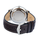 Fossil Neutra Minimalist Moonphase Silver Dial Brown Leather Strap Watch for Men - FS5905 Authentic Buy Shop Now