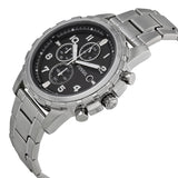 Fossil Dean Chronograph Black Dial Silver Steel Strap Watch for Men - FS4542 Authentic Buy Shop Now