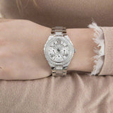 Guess Viva Quartz Silver Dial Silver Steel Strap Watch For Women - W0111l1 Authentic Buy Shop Now
