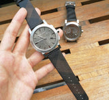Burberry The City Grey Dial Black Leather Strap Watch for Men - BU9359 Authentic Buy Shop Now