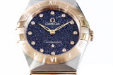 Omega Constellation Quartz Diamonds Blue Dial Two Tone Steel Strap Watch for Women - 131.20.25.60.53.002 Authentic Buy Shop Now