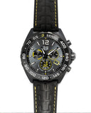 Tag Heuer Formula 1 Chronograph Senna Black Dial Black Leather Strap Watch for Men - CAZ101AJ.FC6487 Authentic Buy Shop Now