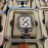 Fossil Inscription Multifunction Silver Dial Grey Steel Strap Watch for Men - BQ2657 Authentic Buy Shop Now