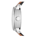 Fossil Boyfriend Automatic Skeleton Silver Dial Brown Leather Strap Watch for Women - ME3109 Authentic Buy Shop Now