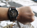 Fossil Coachman Chronograph Black Dial Brown Leather Strap Watch for Men - CH2891 Authentic Buy Shop Now