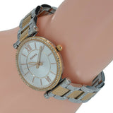 Fossil Carlie Silver Dial Two Tone Steel Strap Watch for Women - ES4342 Authentic Buy Shop Now