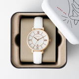 Fossil Jacqueline Quartz Mother of Pearl White Dial White Leather Strap Watch for Women - ES4579 Authentic Buy Shop Now