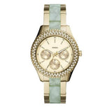 Fossil Stella Multifunction Gold Dial Two Tone Steel Strap Watch for Women - ES4757 Authentic Buy Shop Now