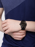 Fossil The Commuter Brown Dial Black Steel Strap Watch for Men - FS5277 Authentic Buy Shop Now