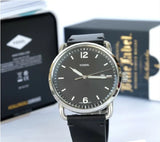 Fossil The Commuter Black Dial Black Leather Strap Watch for Men - FS5406 Authentic Buy Shop Now