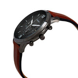 Fossil Neutra Chronograph Grey Dial Brown Leather Strap Watch for Men - FS5512 Authentic Buy Shop Now
