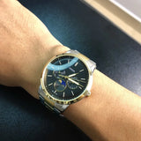 Fossil Neutra Moonphase Multifunction Black Dial Two Tone Steel Strap Watch for Men - FS5906 Authentic Buy Shop Now