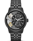 Fossil Townsman Mechanical Black Dial Black Steel Strap Watch for Men - ME1136 Authentic Buy Shop Now