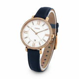 Fossil Jacqueline White Dial Blue Leather Strap Watch for Women - ES4291 Authentic Buy Shop Now