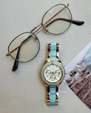 Fossil Stella Multifunction Gold Dial Two Tone Steel Strap Watch for Women - ES4757 Authentic Buy Shop Now