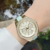 Fossil Stella Multifunction Gold Dial Two Tone Steel Strap Watch for Women - ES4757 Authentic Buy Shop Now