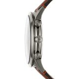 Fossil Townsman Chronograph Gray Dial Brown Leather Strap Watch for Men - FS5522 Authentic Buy Shop Now