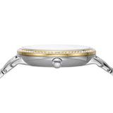 Fossil Jacqueline Analog Moonphase Mother of Pearl White Dial Two Tone Steel Strap Watch for Women - ES5166 Authentic Buy Shop Now