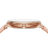 Fossil Jacqueline Three Hand Mother of Pearl Dial Pink Leather Strap Watch for Women - ES4671 Authentic Buy Shop Now