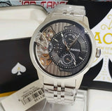 Fossil Townsman Multifunction Black Dial Silver Steel Strap Watch for Men - ME1135 Authentic Buy Shop Now