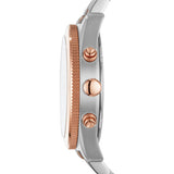 Fossil Perfect Boyfriend Mother of Pearl Dial Two Tone Steel Strap Watch for Women - ES4135 Authentic Buy Shop Now