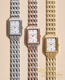 Fossil Raquel Three Hand Date White Dial Gold Steel Strap Watch For Women - ES5220 Authentic Buy Shop Now