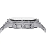 Fossil Sport Tourer Chronograph Black Dial Silver Steel Strap Watch for Men - FS6045 Authentic Buy Shop Now