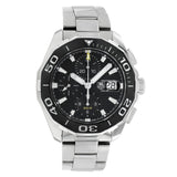 Tag Heuer Aquaracer Calibre 16 Day-Date Black Dial Silver Steel Strap Watch for Men - CAY211A.BA0927 Authentic Buy Shop Now