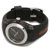 Gucci Sync Quartz Black Dial Black Rubber Strap Watch For Men - YA137301 Authentic Buy Shop Now