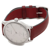 Gucci G Timeless Automatic Silver Dial Red Leather Strap Watch For Men - YA126346 Authentic Buy Shop Now