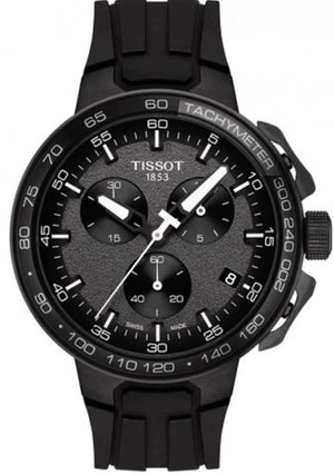 Tissot T Race Cycling Chronograph Black Dial Black Rubber Strap Watch For Men - T111.417.37.441.03 Authentic Buy Shop Now
