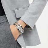 Guess Mod Heavy Metal Silver Dial Silver Steel Strap Watch For Women - W1117L1 Authentic Buy Shop Now