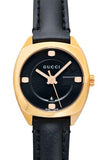 Gucci GG2570 Quartz Black Dial Black Leather Strap Watch For Women - YA142509 Authentic Buy Shop Now