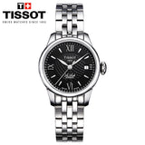 Tissot Le Locle Automatic Small Lady Black Dial Silver Steel Strap Watch For Women - T41.1.183.53 Authentic Buy Shop Now
