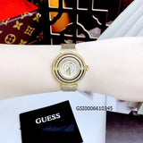 Guess Dream Quartz Gold Dial Gold Mesh Strap Watch For Women - GW0550L2 Authentic Buy Shop Now