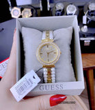 Guess Gala Diamonds Gold Dial Two Tone Steel Strap Watch for Women - GW0531L2 Authentic Buy Shop Now
