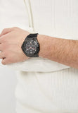 Guess Genesis Quartz Black Dial Black Silicone Strap Watch For Men - W1254G2 Authentic Buy Shop Now
