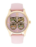 Gucci G Timeless Quartz Mother of Pearl Dial Pink Leather Strap Watch For Women - YA1264132 Authentic Buy Shop Now