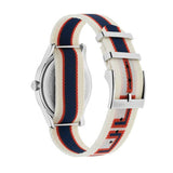 Gucci G Timeless Quartz White Dial Two Tone NATO Strap Watch For Men - YA1264071 Authentic Buy Shop Now