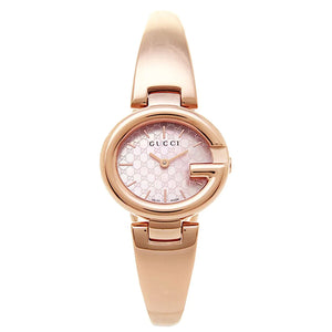 Gucci Guccisima Quartz Mother of Pearl White Dial Rose Gold Steel Strap Watch for Women - YA134512 Authentic Buy Shop Now