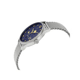 Gucci G-Timeless Motifs Moon Phase Blue Dial Silver Mesh Bracelet Watch For Men - YA126328 Authentic Buy Shop Now