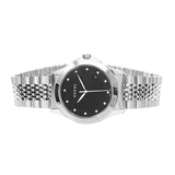 Gucci G Timeless Diamonds Black Dial Silver Steel Strap Watch For Men - YA126405 Authentic Buy Shop Now