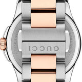 Gucci G Timeless Grey Dial Two Tone Steel Strap Watch For Women - YA126527 Authentic Buy Shop Now