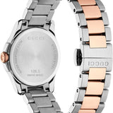 Gucci G Timeless Grey Dial Two Tone Steel Strap Watch For Women - YA126527 Authentic Buy Shop Now