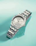 Guess Cosmo Diamonds Silver Dial Silver Steel Strap Watch For Women - GW0033L1 Authentic Buy Shop Now