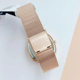 Guess Tapestry Diamonds Rose Gold Dial Rose Gold Mesh Bracelet Watch for Women - GW0354L3 Authentic Buy Shop Now