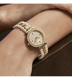 Guess Gala Diamonds Gold Dial Two Tone Steel Strap Watch for Women - GW0531L2 Authentic Buy Shop Now