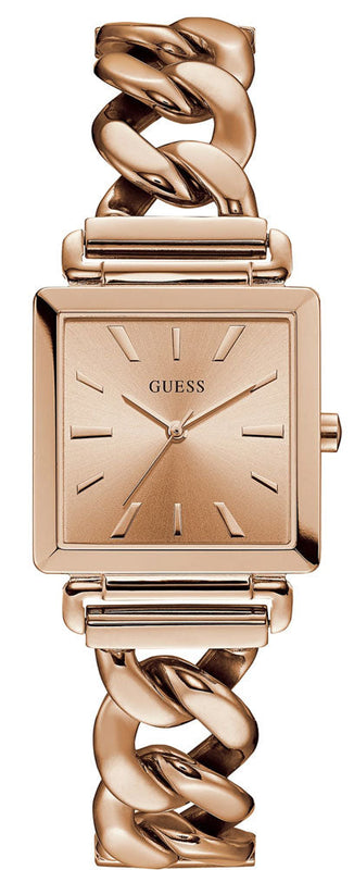 Guess Vanity Rose Gold Dial Rose Gold Steel Strap Watch for Women - W1029L3 Authentic Buy Shop Now